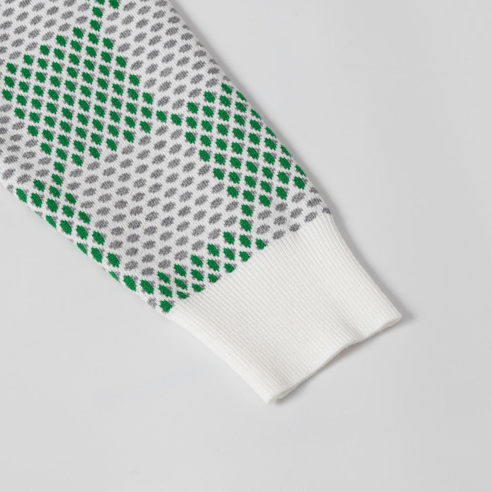 Retro atmosphere round neck autumn and winter loose and lazy feeling thick unisex sweater M801-Green