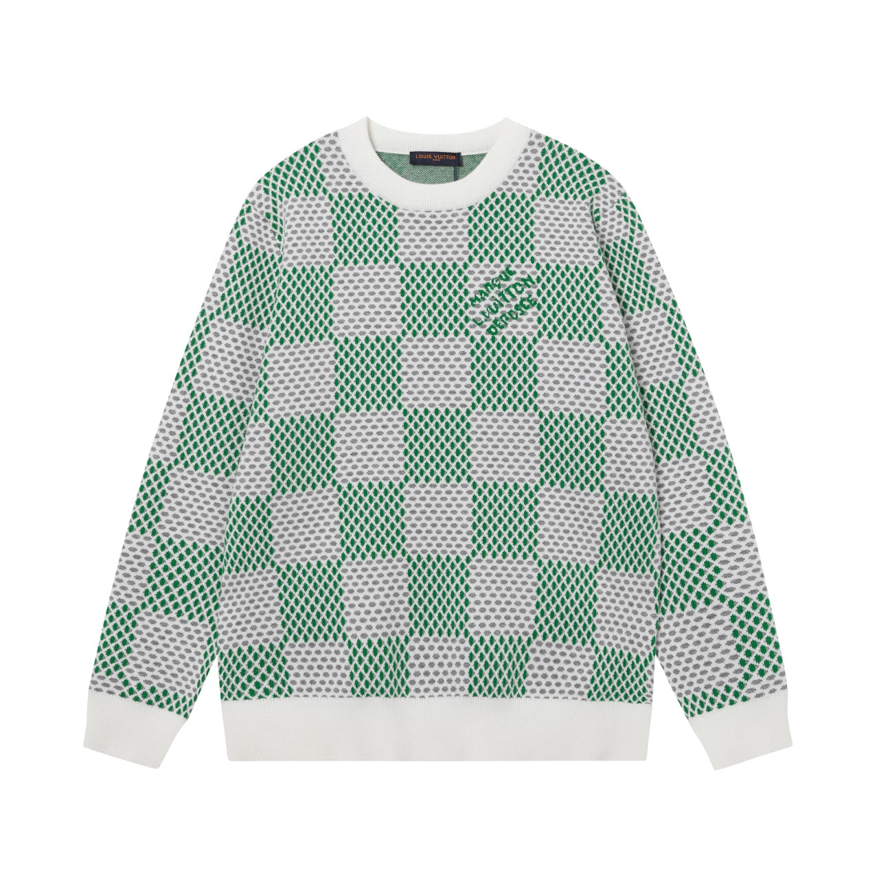 Retro atmosphere round neck autumn and winter loose and lazy feeling thick unisex sweater M801-Green