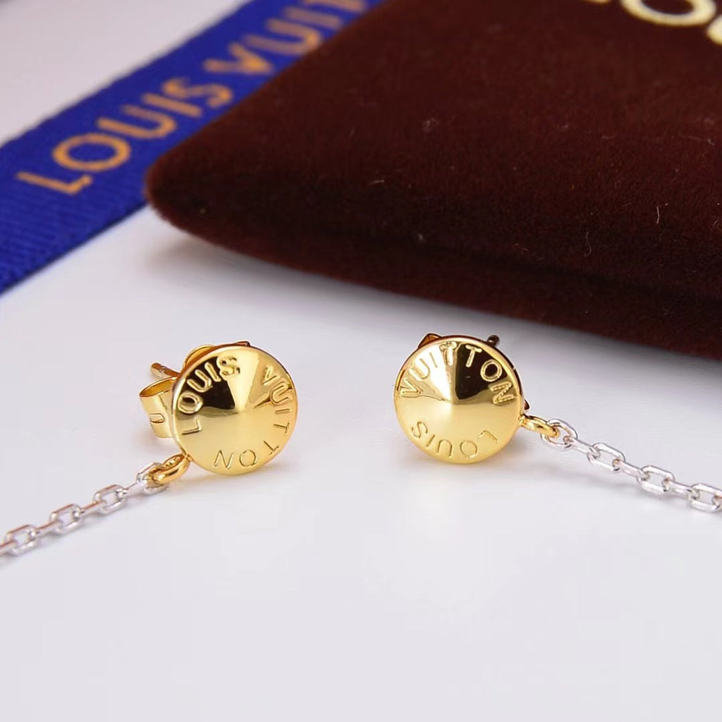 Logomania Series Long Chain Earrings