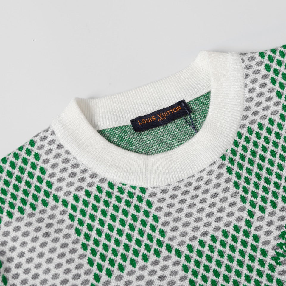 Retro atmosphere round neck autumn and winter loose and lazy feeling thick unisex sweater M801-Green