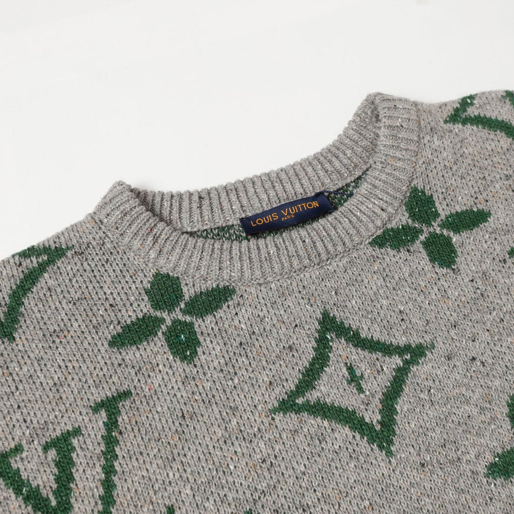 Retro atmosphere round neck autumn and winter loose and lazy feeling thick unisex sweater M833-Grey