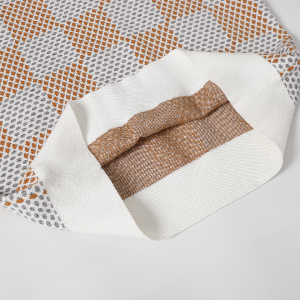 Retro atmosphere round neck autumn and winter loose and lazy feeling thick unisex sweater M802-Orange