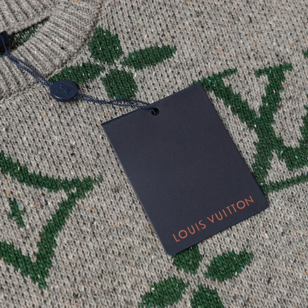 Retro atmosphere round neck autumn and winter loose and lazy feeling thick unisex sweater M833-Grey