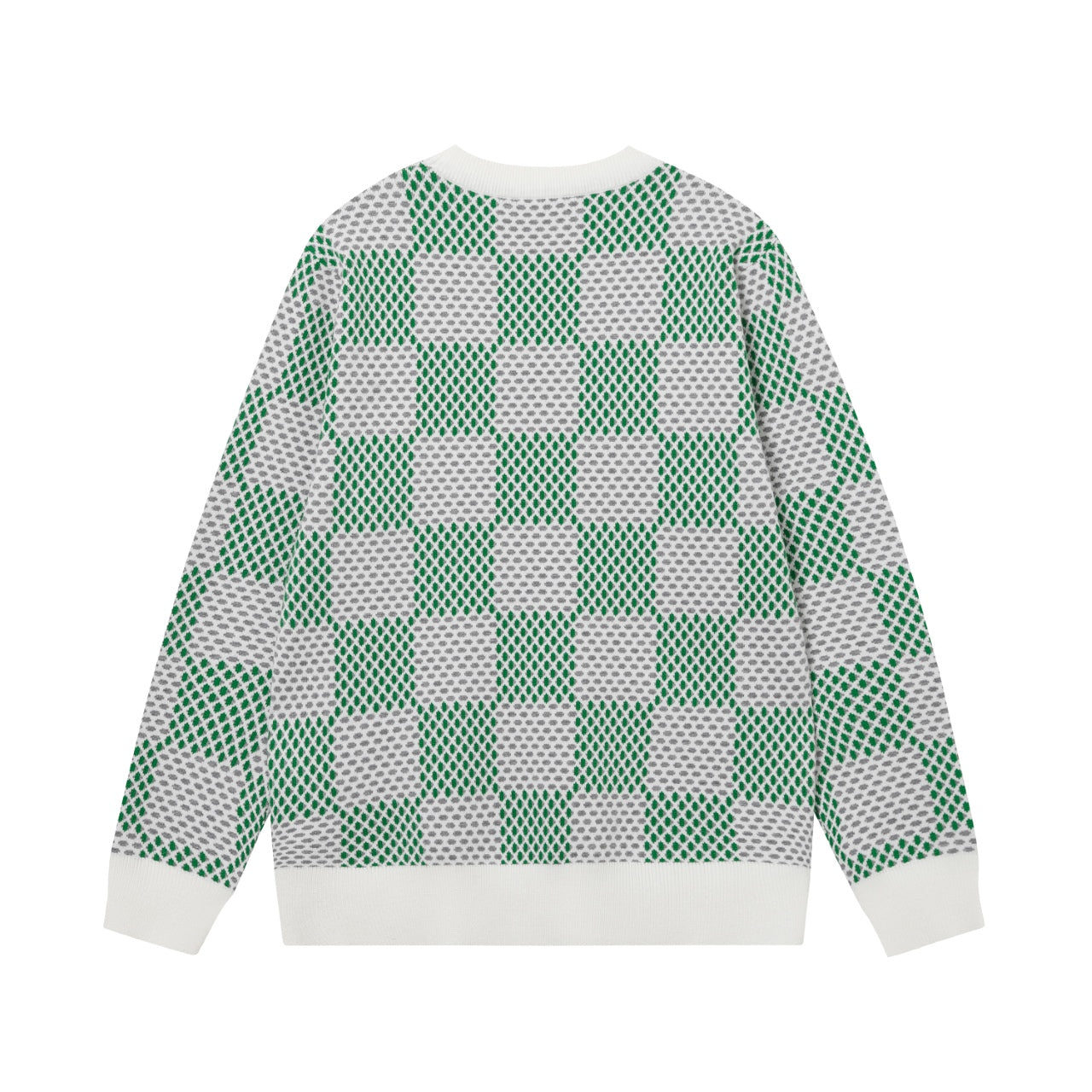 Retro atmosphere round neck autumn and winter loose and lazy feeling thick unisex sweater M801-Green