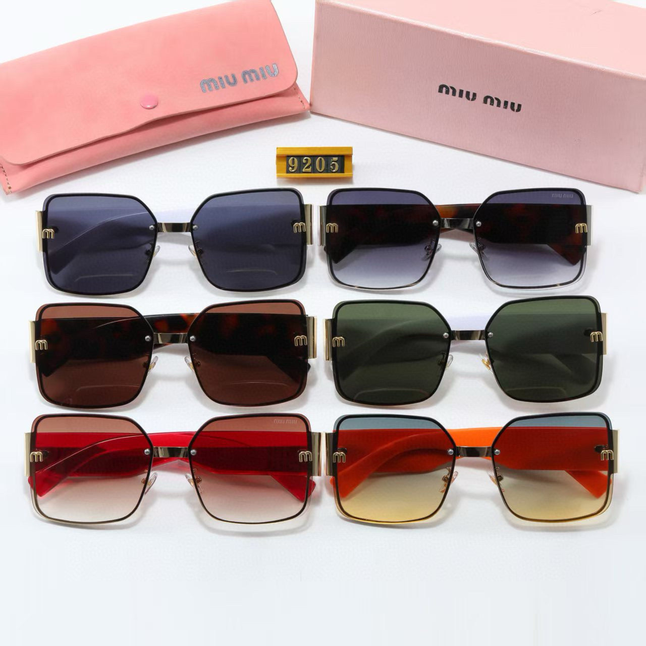 Fashion hot 6 color sunglasses 9205