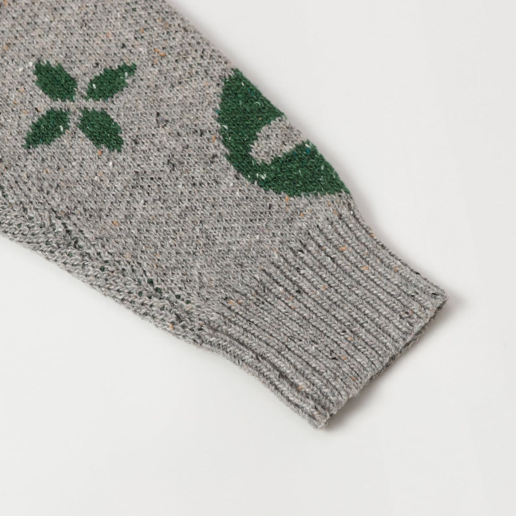 Retro atmosphere round neck autumn and winter loose and lazy feeling thick unisex sweater M833-Grey