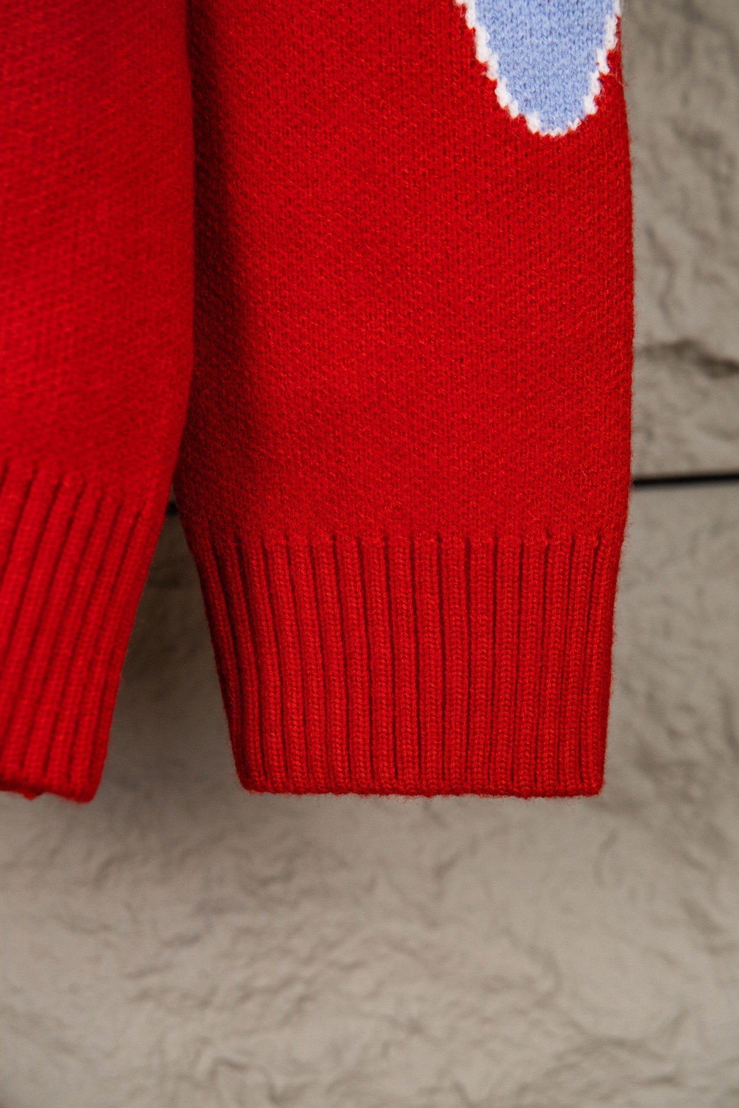 Retro atmosphere round neck autumn and winter loose and lazy feeling thick unisex sweater P205-Red