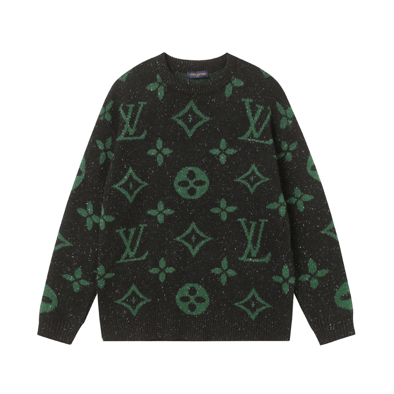 Retro atmosphere round neck autumn and winter loose and lazy feeling thick unisex sweater M832-Black