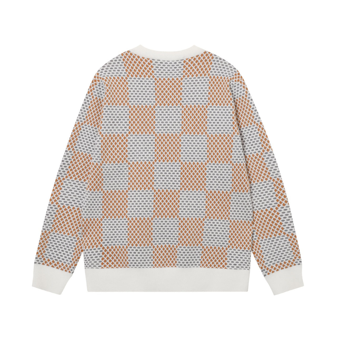 Retro atmosphere round neck autumn and winter loose and lazy feeling thick unisex sweater M802-Orange