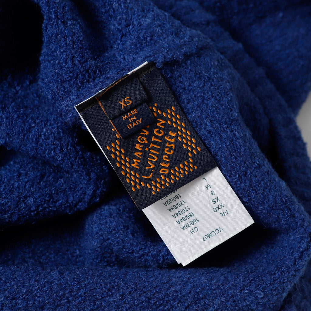 Retro atmosphere round neck autumn and winter loose and lazy feeling thick unisex sweater M812-Blue